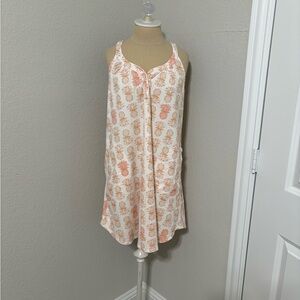 BedHead White and Orange Pineapple Print Chemise